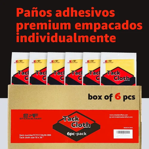 Miniatura 2 de S&F STEAD & FAST Paño de pintor adhesivo para carpintería, pintura, pegajoso, trapos antiestáticos para automoción, lijado, limpieza, desempolvado