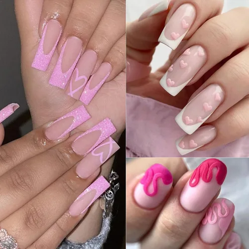 Miniatura 8 de Juego de polvos de purpurina rosa para arte de uñas, 12 frascos holográficos de lentejuelas para el día de San Valentín con cepillo, capa