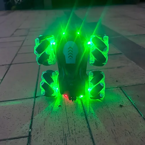 Miniatura 9 de Auto de Acrobacias RC con Detección de Gestos con Luz, 2.4G 4WD Controlado a Mano por Gravedad Auto de Juguete con Control Remoto con Giros de 360°