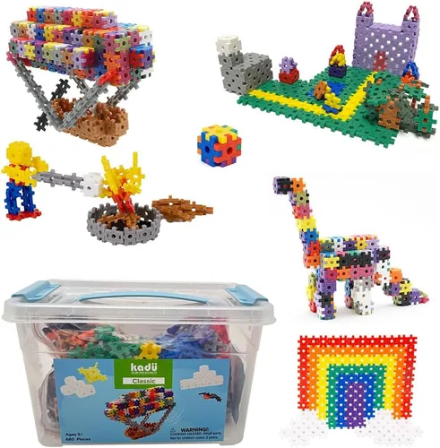 Miniatura 11 de KADU Rainbow - Juego de 250 piezas STEM/STEAM + juguete de construcción, para juegos abiertos + imaginativos a partir de 5 años Arcoír