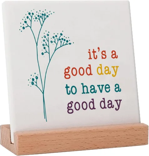 Decoración positiva para oficina en casa, regalos motivacionales para mujeres, letrero «It's a Good Day» arte decorativo inspiracional de