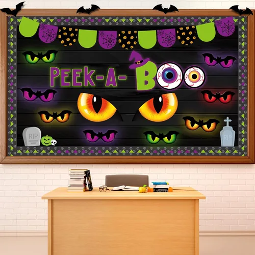 Miniatura 49 de Conjunto de Tablero de Anuncios Bombilla Keep Shining, Decoración Motivacional para el Aula, Regreso a la Escuela, Recortes de Papel Temáticos