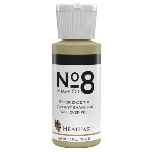 HealFast Aceite de afeitado No. 8, 1 oz, aceite de afeitado premium para hombres y mujeres, ayuda a prevenir quemaduras de afeitar, arrastrar la