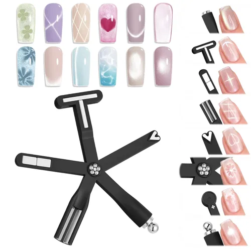 Miniatura 18 de modelones Juego de esmaltes de uñas de gel con purpurina, sin hema, 6 colores, Chameleon Aurora Shimmer Glitter Kit de esmalte de gel azul, verde