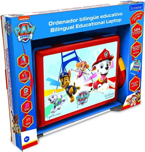 Miniatura 2 de LEXiBOOK Paw Patrol - Laptop Educativa y Bilingüe Español/Inglés - Juguete para Niños (Niños y Niñas) 124 Actividades, Aprende Juega Juegos y Música