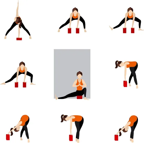 Miniatura 6 de uxcell Bloque de yoga - Ladrillo de espuma EVA de alta densidad ligero para principiantes, yoguis, pilates, meditación Azul
