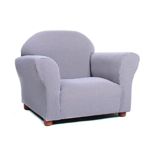 Miniatura 5 de Silla Gingham redondeada Keet, Silla club, Marrón