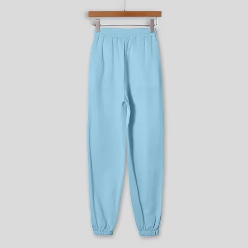 Miniatura 4 de Conjunto de 2 piezas para mujer, sudadera con capucha lisa, sudadera con capucha y pantalones deportivos