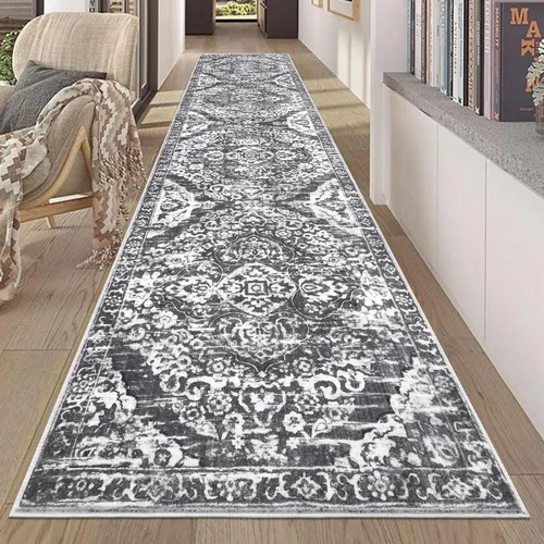 Miniatura 36 de HEBE Alfombra Pasillo 2'x10' Lavable Vintage Desgastada Alfombras de Área Antideslizante Alfombra de Lavandería Boho Alfombras de Piso para Pasillos