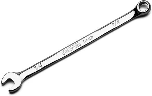 Capri Tools Llave combinada de 1/4 pulgadas, 12 puntos, SAE, cromo (1-1401)