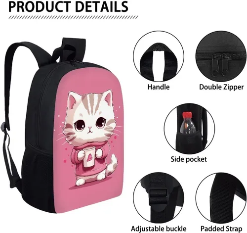 Miniatura 25 de HUGS IDEA Los animales frescos 3D niños escuela libro bolsa niños impresión mochilas, Baloncesto, Moderno