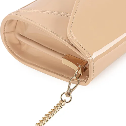 Miniatura 5 de DEXMAY - Bolso de mano de noche para mujer, de charol sintético, plegable, bolso formal