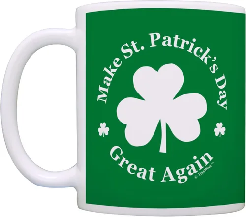 Miniatura 3 de ThisWear Tazas de café divertidas que hacen que el día de San Patricio sea genial de nuevo, trébol divertido regalo de café irlandés del día de San