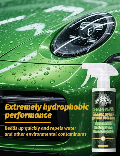 Miniatura 2 de Kingvo Revestimiento de cerámica para automóviles, aerosol de cera de grafeno para automóvil, revestimiento de cerámica, brillo hidrofobicidad