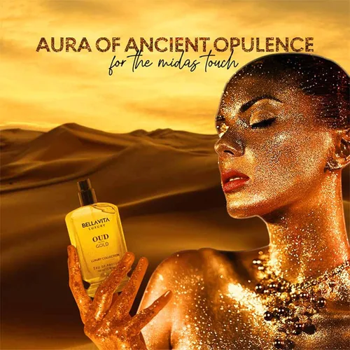 Miniatura 6 de OUD GOLD Eau De Parfum (3.38 fl oz), perfume árabe intenso para mujeres y hombres, notas: caramelo, orris, rosa, jazmín, familia: amaderado