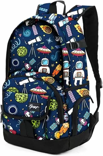 Miniatura 22 de Mochila escolar estilo Rickyh, mochila de viaje para hombres y mujeres, mochila ligera con compartimento para portátil, Tamaño único