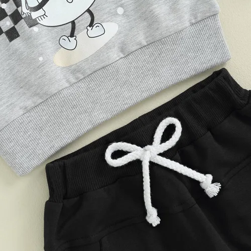 Miniatura 33 de Ropa de Halloween para bebé, sudadera de manga larga con diseño de calabaza, conjunto de pantalones de fiesta de Halloween para otoño e invierno