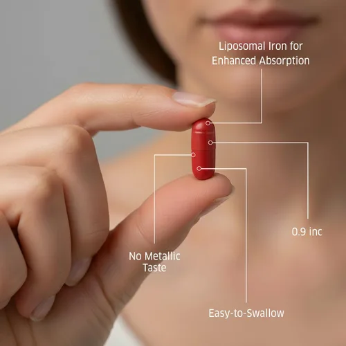 Miniatura 5 de ORZAX Suplemento de hierro de 25 mg, tecnología liposomal, alta biodisponibilidad, 90 cápsulas vegetales, ayuda a la producción de nuevas células
