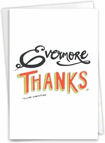 Miniatura 10 de The Best Card Company Boss Thank You - Tarjeta de felicitación con sobre de 5 x 7 pulgadas, 1 tarjeta, (no 3D o elevado) mensajes inflados