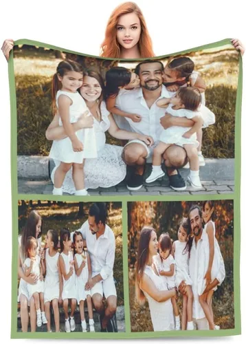 Miniatura 14 de Manta personalizada con logotipo, texto y foto, manta personalizada con imagen para el día de la madre, regalos de cumpleaños, Navidad, regalos