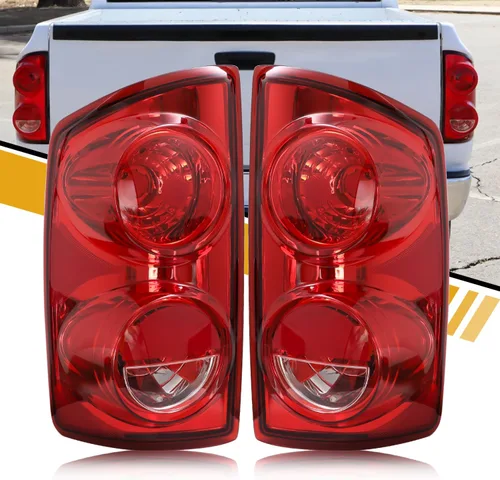 Conjunto de luz trasera compatible con Dodge RAM 1500 2007 2008 | 2500 3500 2007-2009, lámpara trasera tipo halógeno estilo fábrica reemplaza