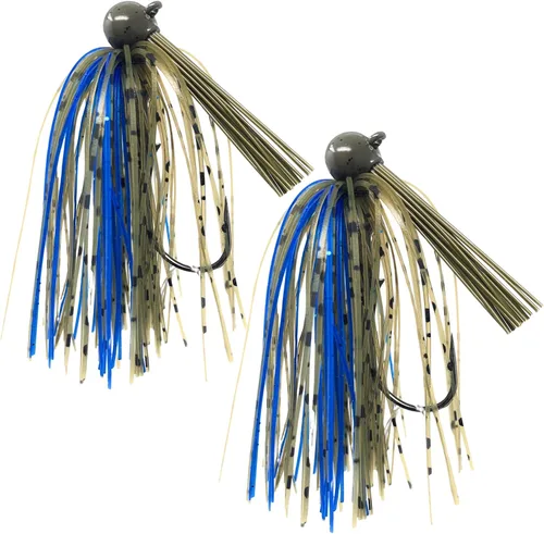 Miniatura 18 de Reaction Tackle Plantillas de fútbol de tungsteno para pesca de lubina, diseño de cebo sin malas hierbas, 97% de tungsteno puro, cabeza de plantilla