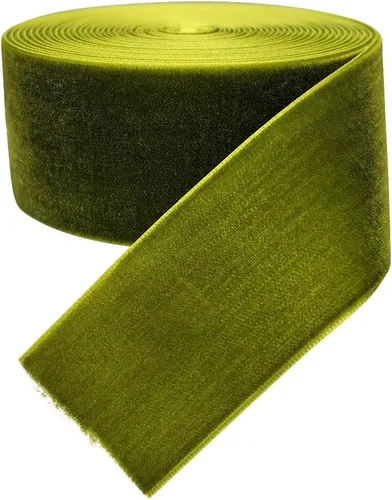 Miniatura 10 de Chenkou Craft 5 yardas de cinta de terciopelo para decoración navideña y embalaje artesanal