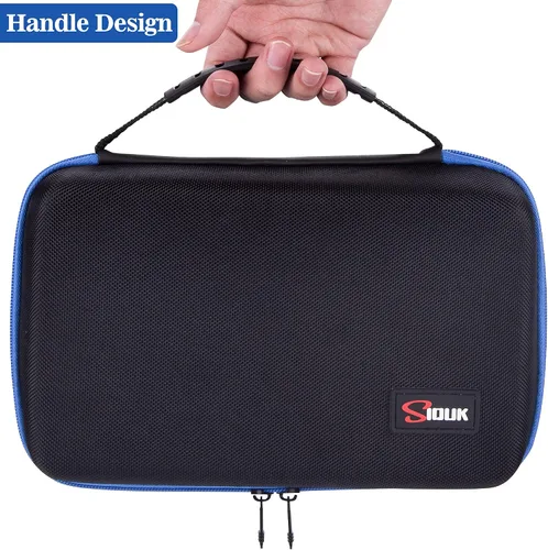 Miniatura 6 de SIQUK Estuche de Almacenamiento de Dados de Gran Capacidad Caja de Dados con Bandeja Ranurada Extraíble Doble y Asa, Organizador Soporte de Dados
