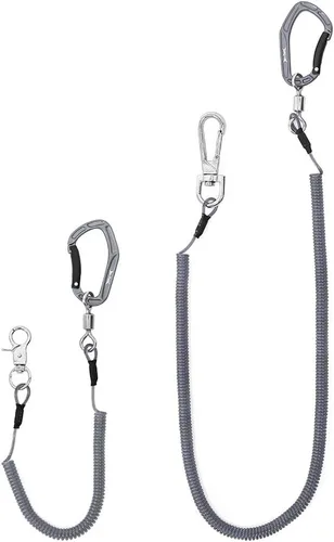 Miniatura 7 de HERCULES M4 Fishing Lanyard, Fishing Pole Tether, Kayak Paddle Leash, Heavy Duty Retractable Coiled Lanyard for Fishing, Rods, Pliers, Boating