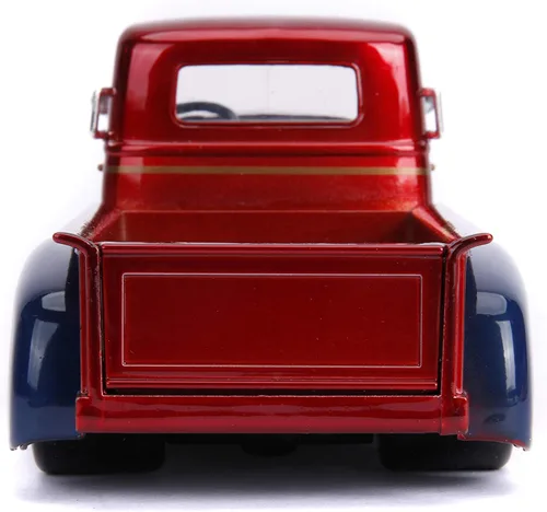Miniatura 5 de Jada DC Comics Bombshells 1:24 1952 Chevy COE Pickup Auto fundido a presión con figura de la Mujer Maravilla de 2.75 pulgadas, juguetes para niños