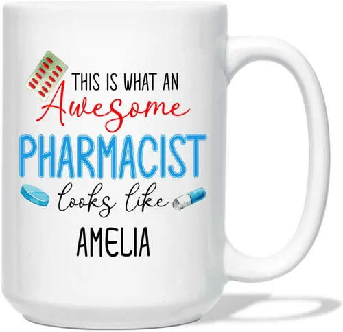This Is What An Awesome Pharmacist Looks Like taza, taza de farmacéutico personalizada, taza de café farmacéutico para farmacéutico, taza