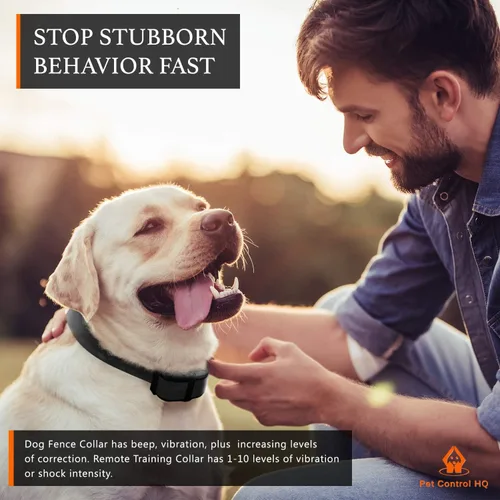 Miniatura 7 de Sistema inalámbrico para cercas para perros, entrenamiento de collar de choque eléctrico con control remoto, sistema de contención de mascotas