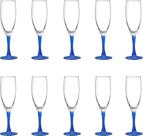 DISCOUNT PROMOS Nuance - Juego de 10 copas de champán de ARC de 5.75 onzas, paquete a granel, perfectas para hotel, bar, restaurante o salón, color