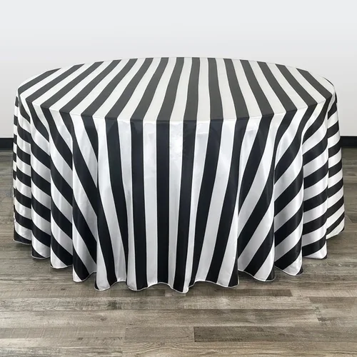 Miniatura 32 de YOUR CHAIR COVERS - Mantel redondo de satén de 120 pulgadas, color rubor, manteles de mesa redondos para mesas de banquete de 5 pies Blush