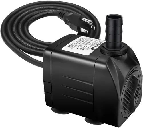 Jhua Bomba de fuente de agua sumergible de 300 GPH (1100 L/H, 21 W), bombas de fuente ultra silenciosas sumergibles para exteriores con cable de