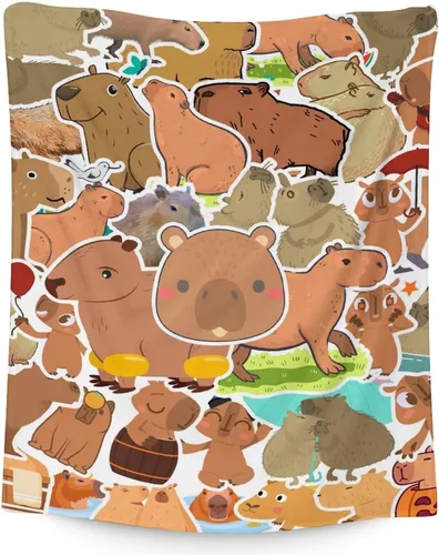 Miniatura 16 de Mantas temáticas de animales para niños, tamaño regazo de 30 x 40 pulgadas, manta de felpa suave y peluda para regalo, mantas negras para cama, sofá