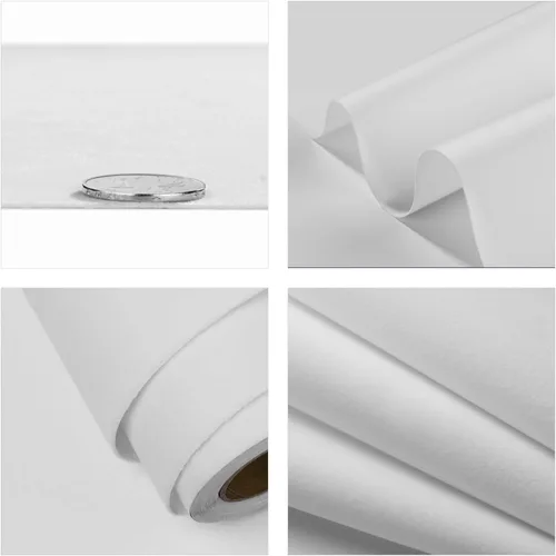 Miniatura 6 de FunStick Papel tapiz de tela de terciopelo blanco, autoadhesivo, forro de fieltro suave para cajón, papel de contacto de terciopelo blanco flocado