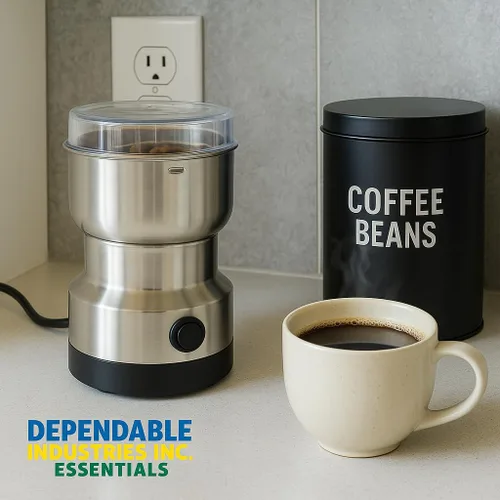 Miniatura 7 de Molinillo de café eléctrico de 150 W para granos de café, nueces y especias, cuenco de acero inoxidable, cuchillas de metal, aprobado por UL