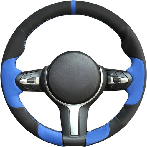 Miniatura 9 de MEWANT - Funda para volante de automóvil cosida a mano de Athsuede para BMW F87 M2 F80 M3 F82 M4 M5 F12 F13 M6 F85 X2 X5 M F86 X6 M F33 F30 M
