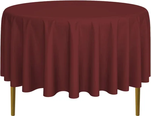 Miniatura 35 de Lann's Linens - 10 manteles redondos de tela de poliéster para bodas/banquetes/restaurantes (varios colores y tamaños)