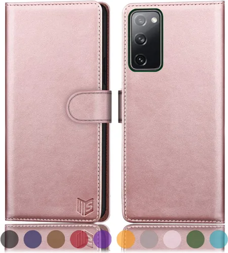Miniatura 13 de SUANPOT Funda de piel tipo cartera para Samsung Galaxy S20 FE con bloqueo RFID, tarjetero de crédito, libro de folio con tapa de PU para S20FE 5G
