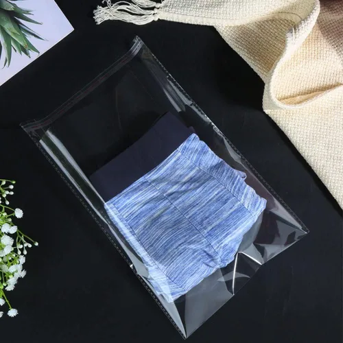 Miniatura 3 de Keoferlo 100 bolsas de polietileno transparente de 10 x 14 pulgadas de celofán autosellantes para camisetas de plástico transparente para envolver