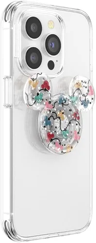 Miniatura 3 de PopSockets Agarre adhesivo para teléfono, soporte, soporte para teléfono, Disney - Luces navideñas Mickey
