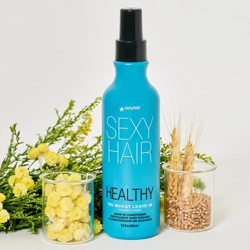Miniatura 2 de SexyHair - Acondicionador saludable sin enjuague de trigo, hasta un 90% mejor desenredante, reduce la rotura, humedad, suavidad y brillo