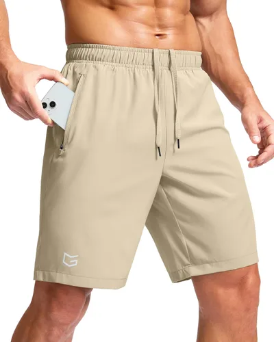 Miniatura 58 de G Gradual Pantalones cortos deportivos para correr para hombre con bolsillos con cremallera, de secado rápido, de 7 pulgadas, 5 pulgadas, 9