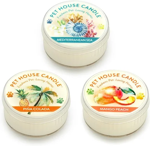 Miniatura 39 de Pet House - Mini velas para olor de mascotas, a base de plantas, velas perfumadas aptas para perros y gatos, té verde lavanda, paquete de 3