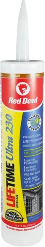 Miniatura 16 de Red Devil 077060 - Sellador de látex elastomérico acrílico ultra premium de por vida, 10.1 onzas, negro, paquete de 1