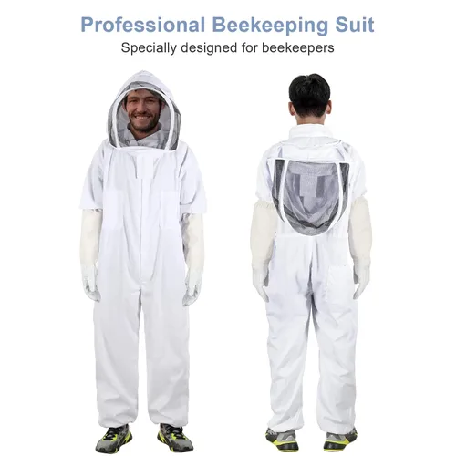 Miniatura 4 de Trajes de Apicultor para Hombres y Mujeres, Traje de Apicultor con Guantes de Apicultura, Traje de Apicultura con Capucha y Velo, Traje de Apicultor