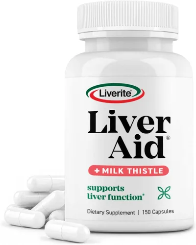 Miniatura 10 de LIVERITE Ayuda hepática con cardo mariano 60 cápsulas, suplemento de apoyo hepático con aminoácidos, colina, cardo mariano y vitamina B12 - Apoya