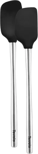 Miniatura 46 de Tovolo Flex-Core - Espátula con mango de acero inoxidable, cabeza de silicona resistente al calor y libre de BPA, segura para sartenes de hierro